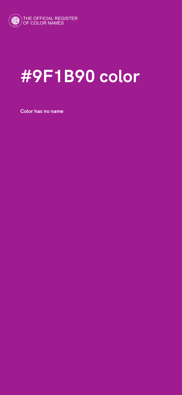 #9F1B90 color image