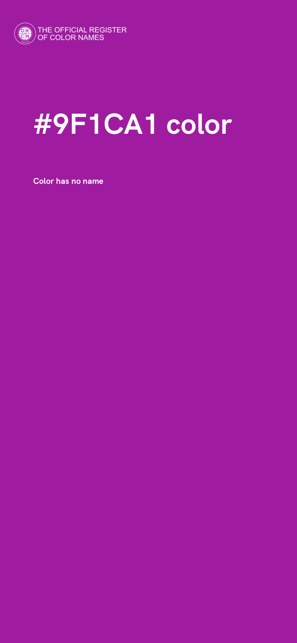 #9F1CA1 color image
