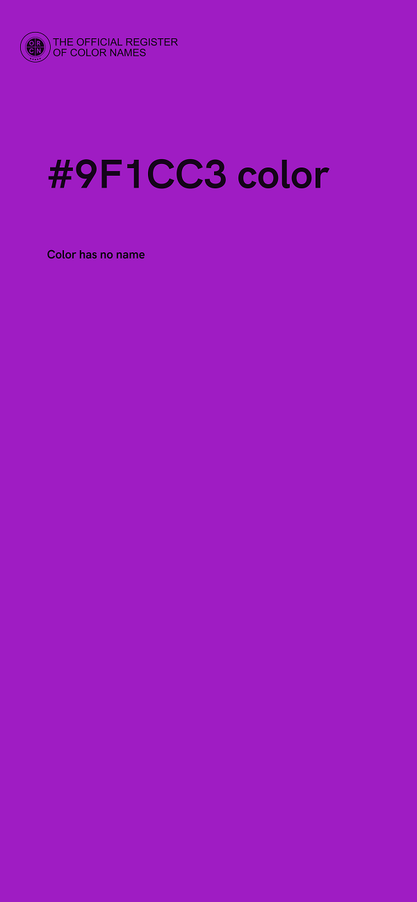 #9F1CC3 color image