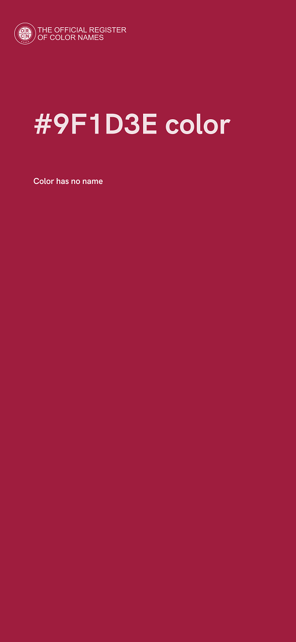 #9F1D3E color image