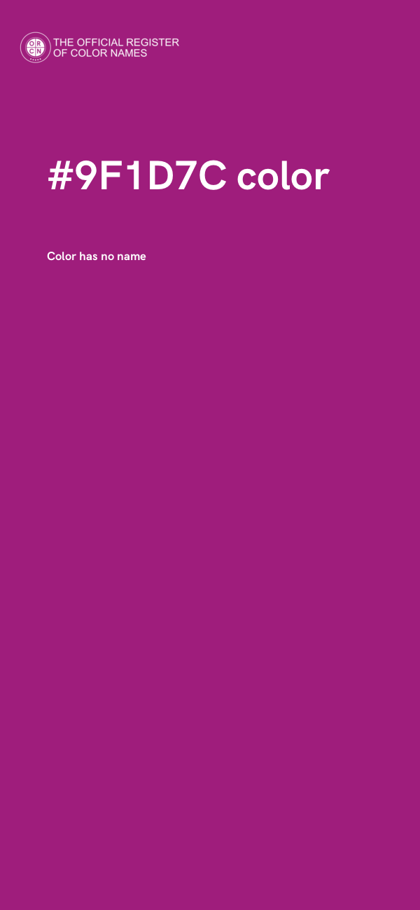 #9F1D7C color image