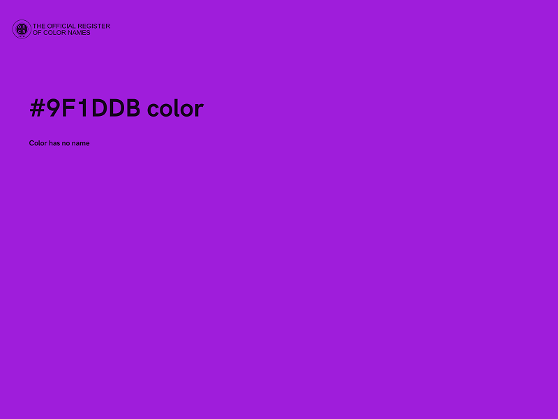 #9F1DDB color image