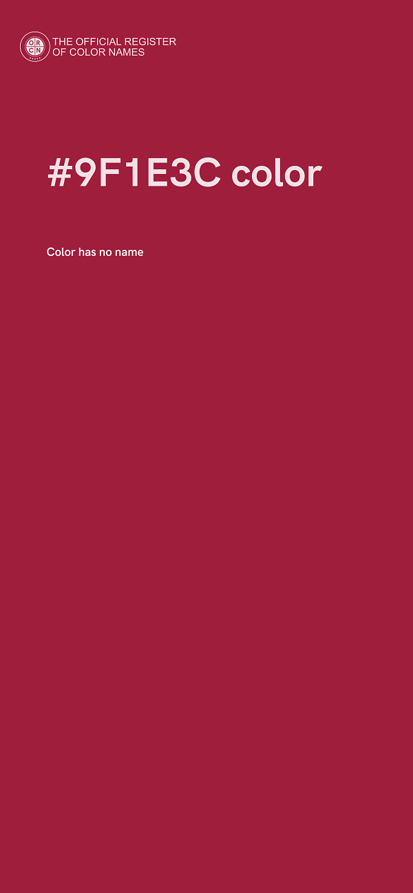 #9F1E3C color image