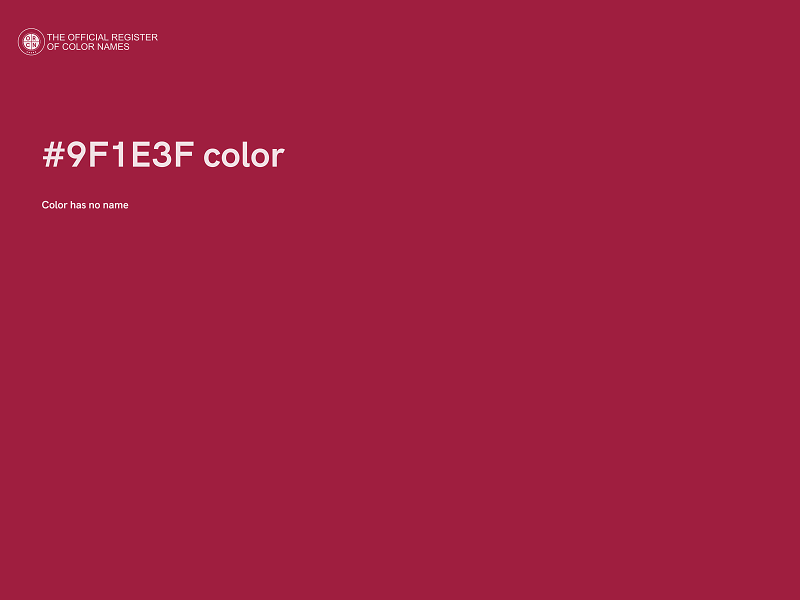 #9F1E3F color image