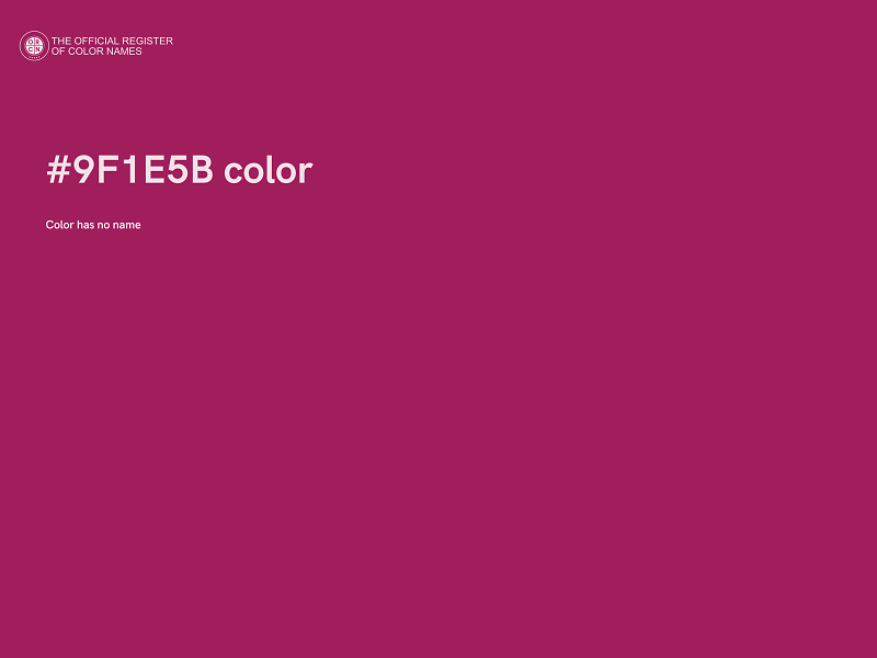 #9F1E5B color image