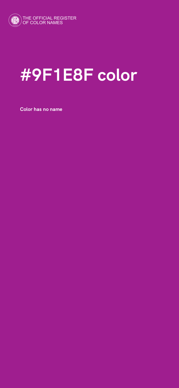 #9F1E8F color image