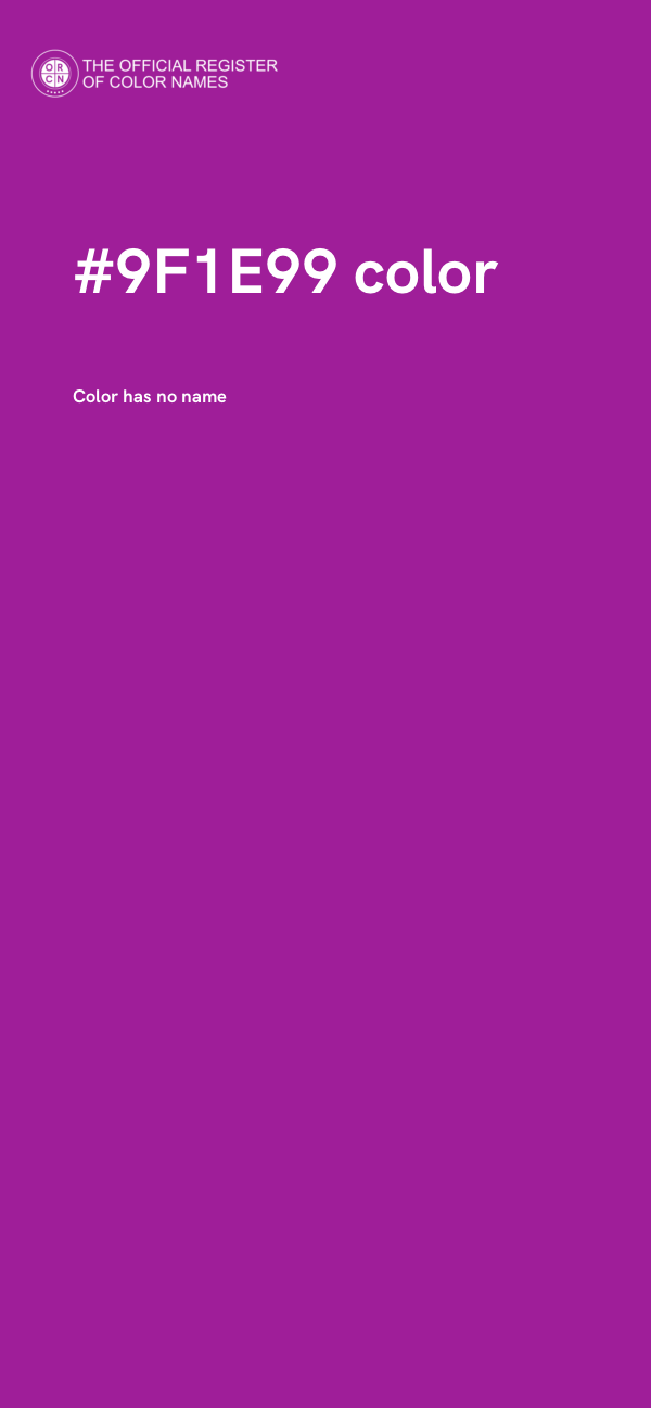 #9F1E99 color image