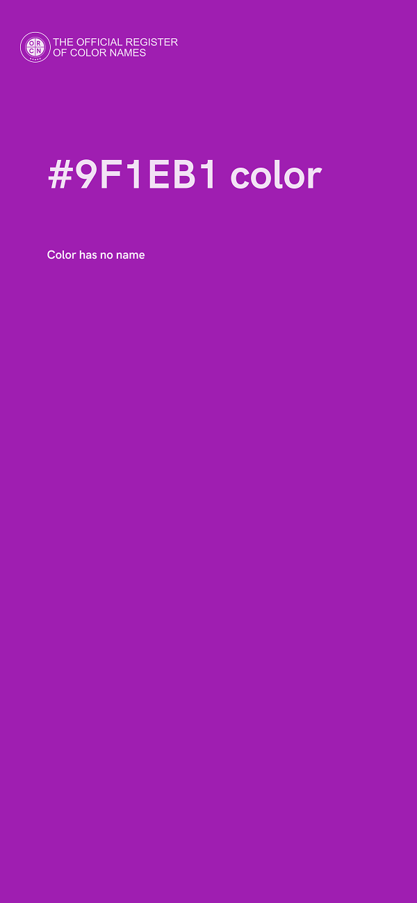 #9F1EB1 color image