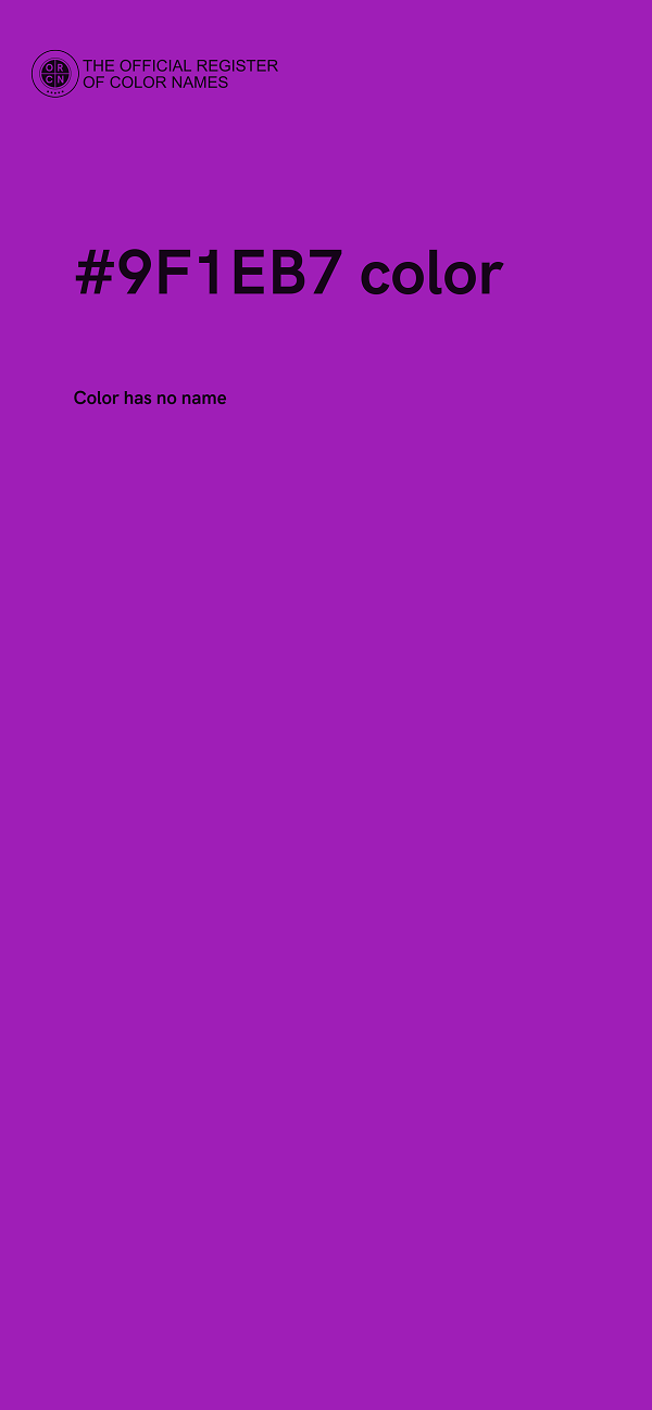 #9F1EB7 color image