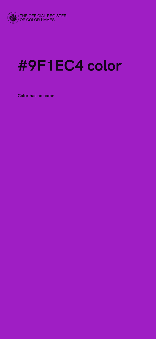 #9F1EC4 color image