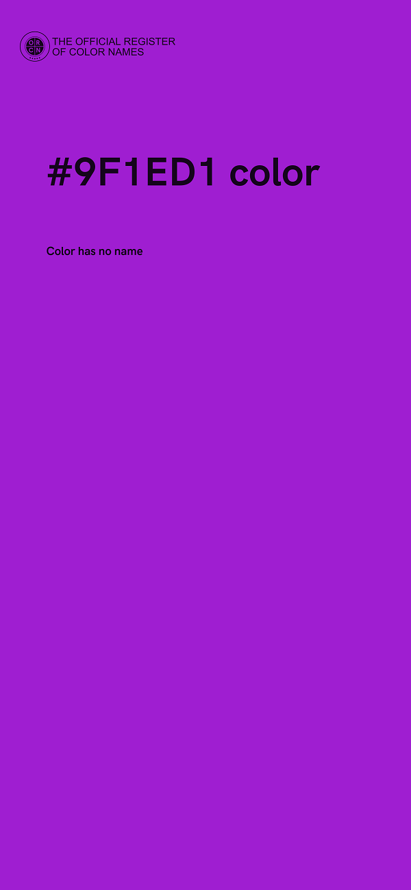 #9F1ED1 color image