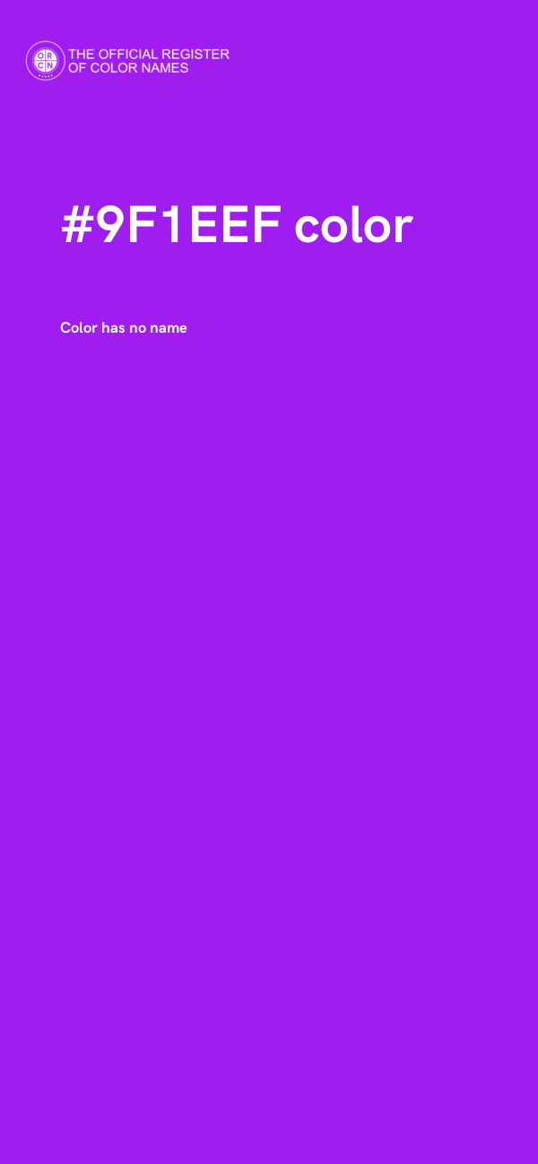 #9F1EEF color image