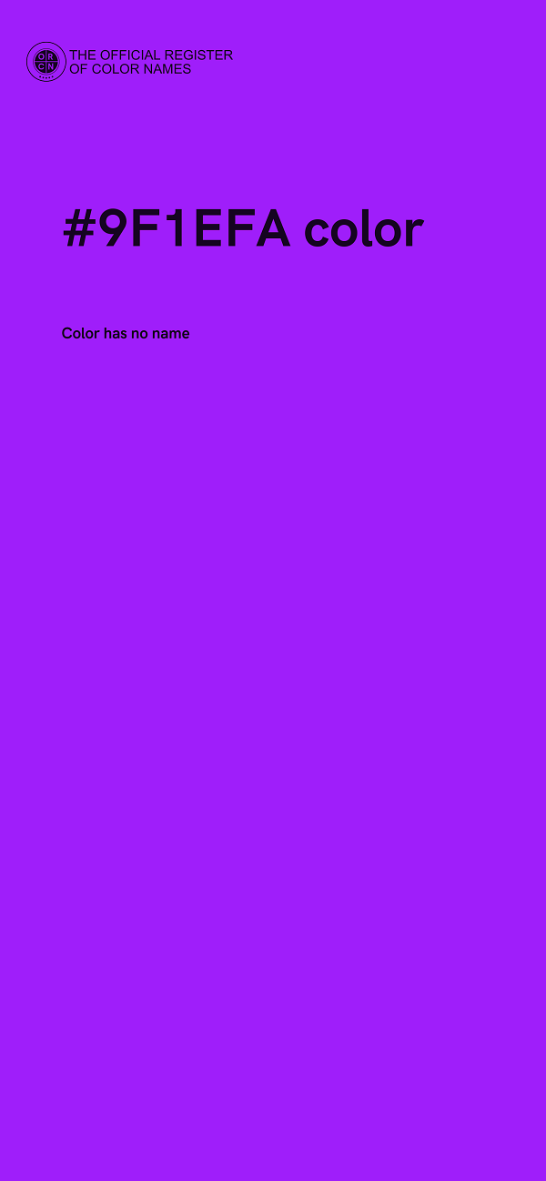 #9F1EFA color image