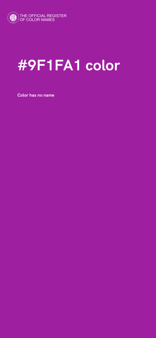 #9F1FA1 color image