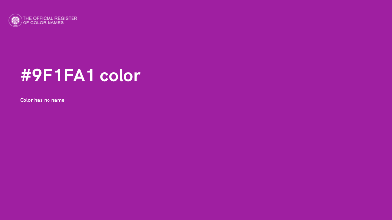 #9F1FA1 color image