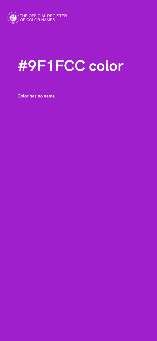 #9F1FCC color image