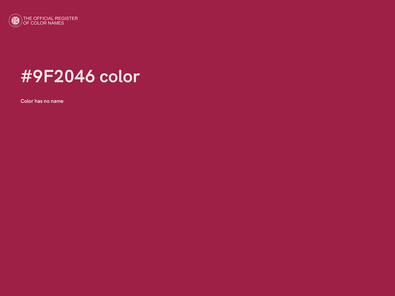 #9F2046 color image