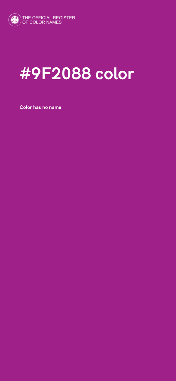#9F2088 color image