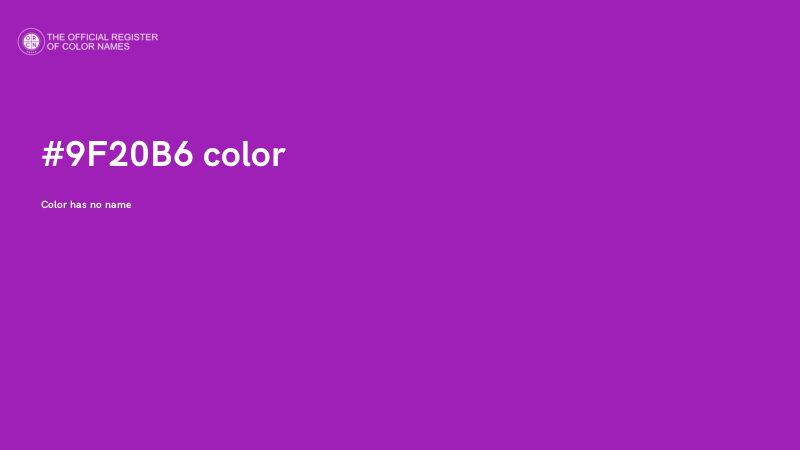 #9F20B6 color image