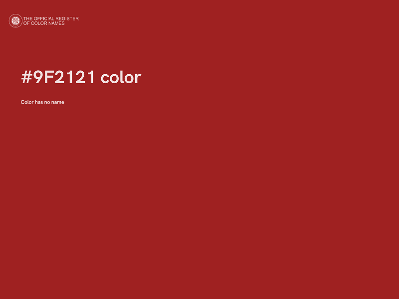 #9F2121 color image