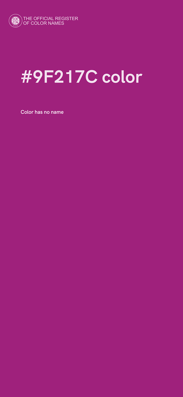 #9F217C color image