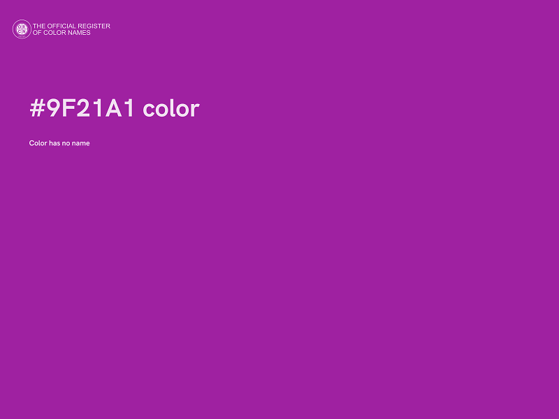 #9F21A1 color image