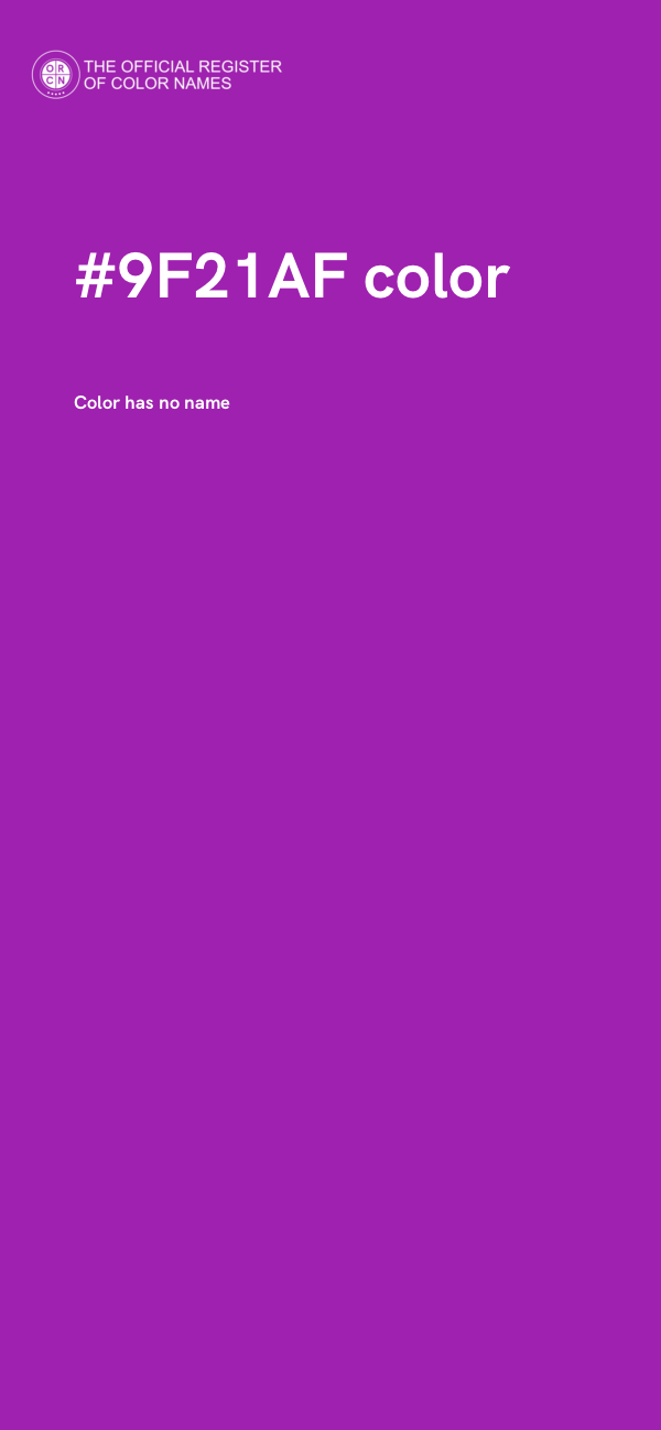 #9F21AF color image