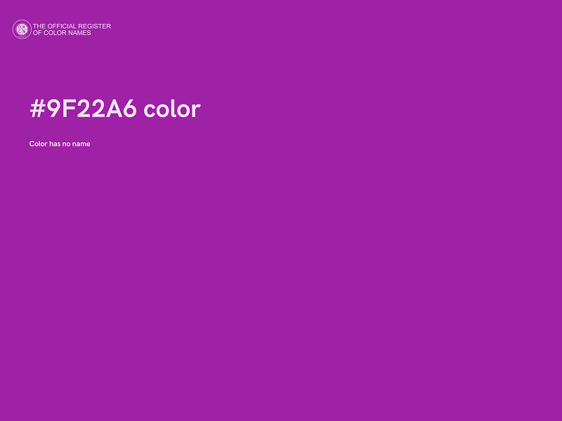 #9F22A6 color image