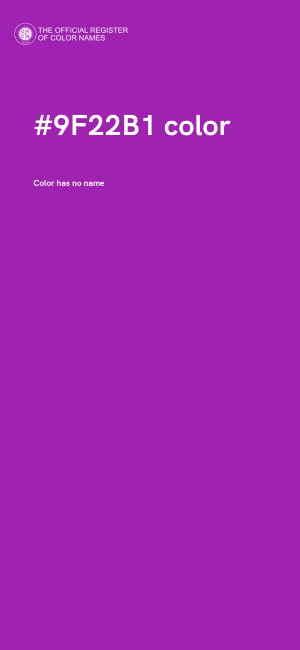 #9F22B1 color image