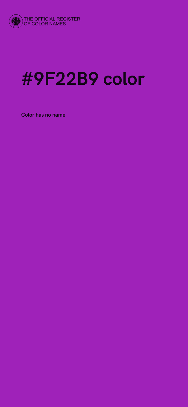 #9F22B9 color image