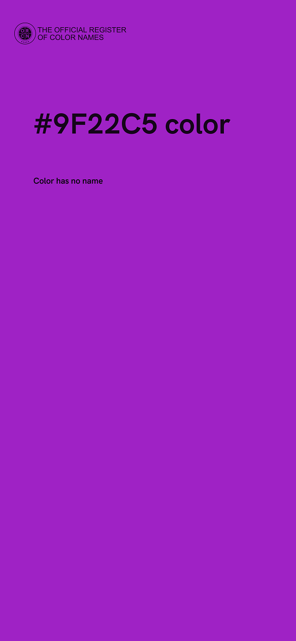 #9F22C5 color image