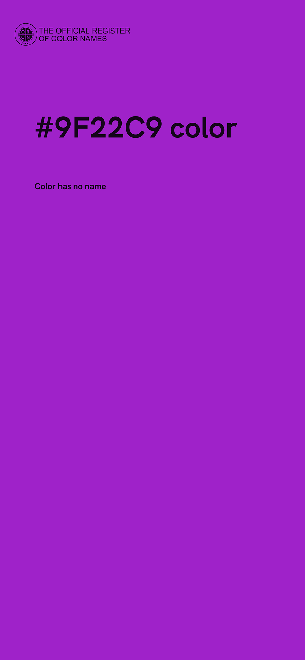 #9F22C9 color image