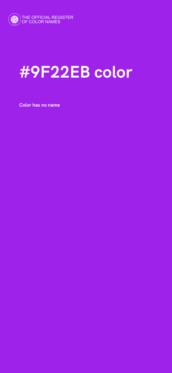 #9F22EB color image