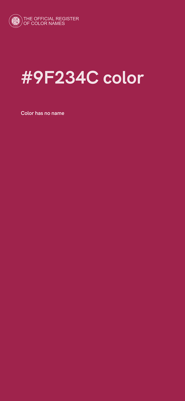 #9F234C color image