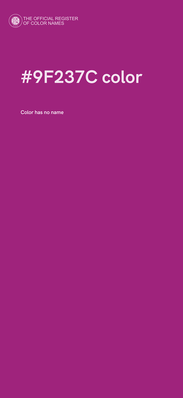 #9F237C color image