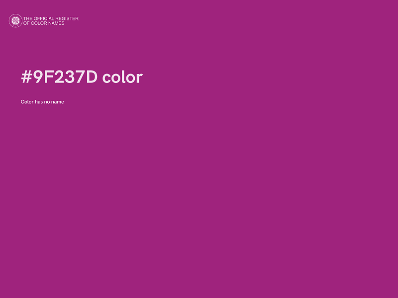 #9F237D color image