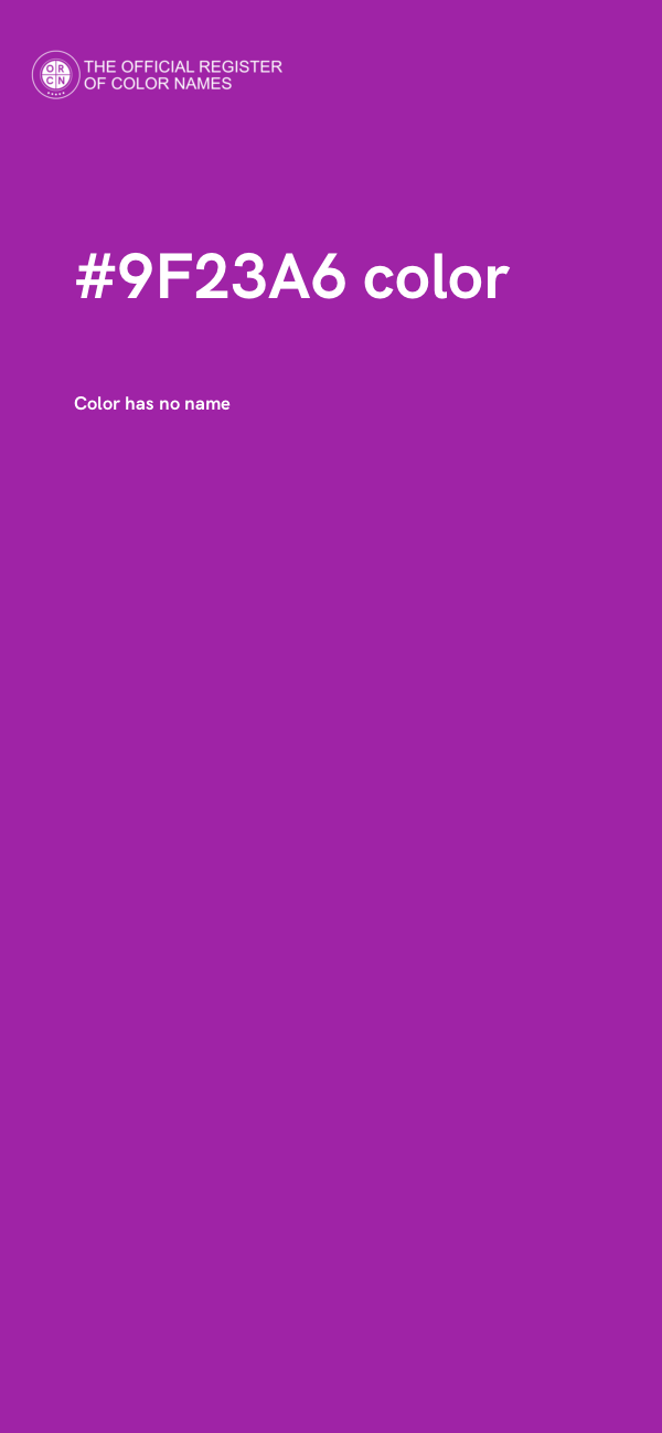 #9F23A6 color image