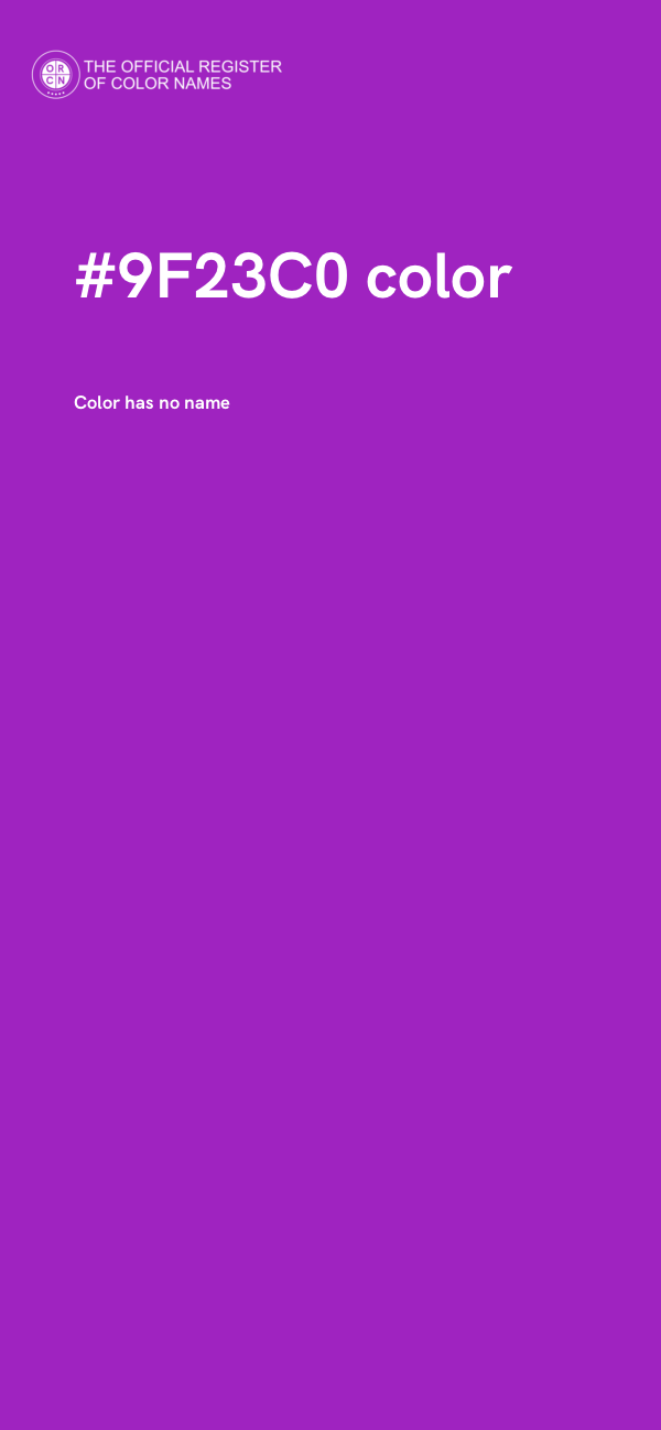 #9F23C0 color image