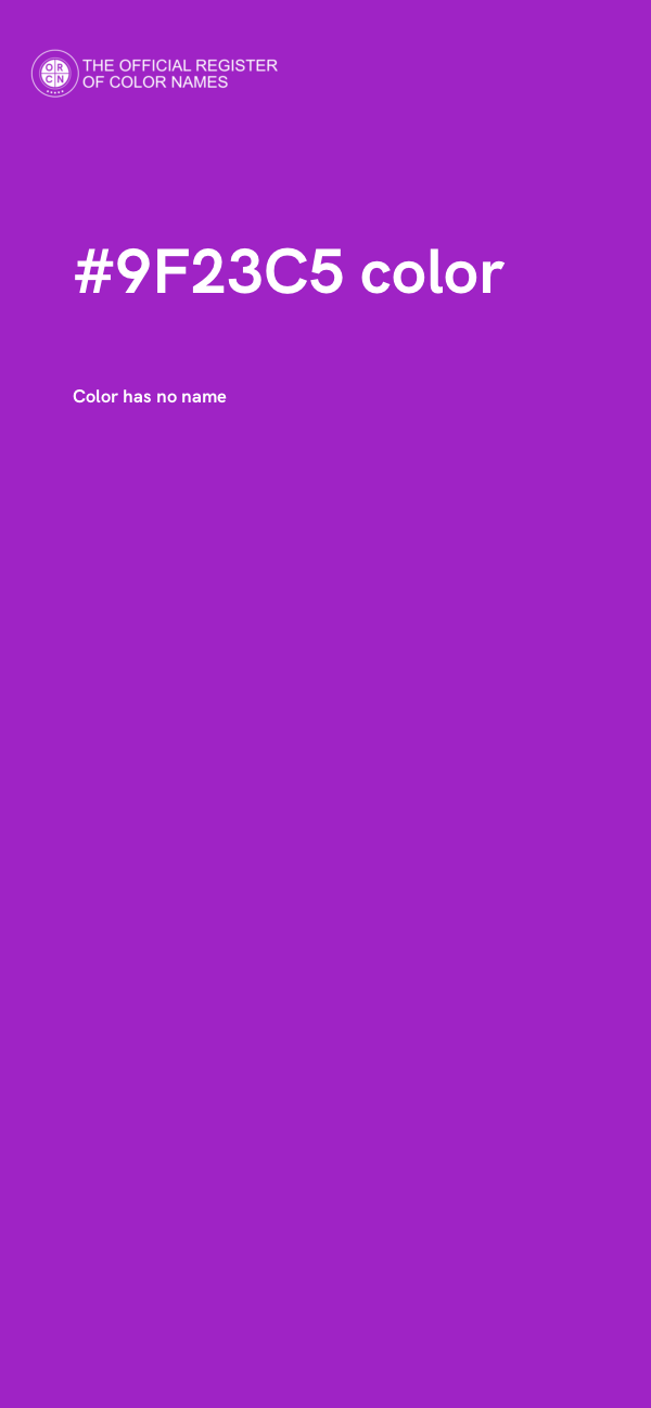 #9F23C5 color image