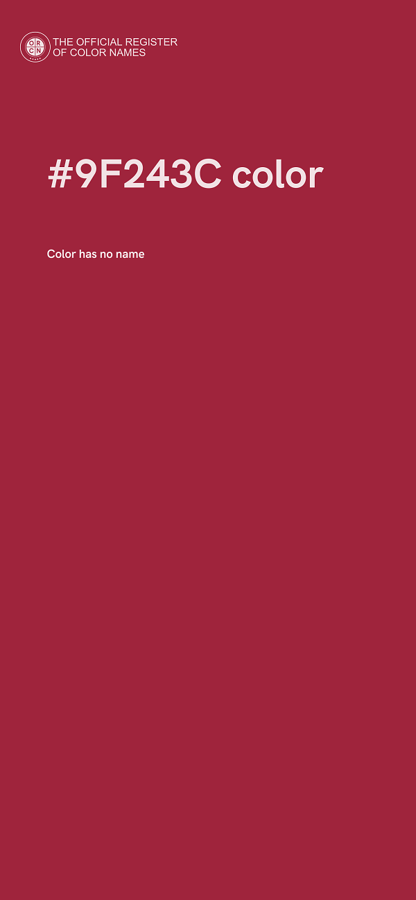 #9F243C color image