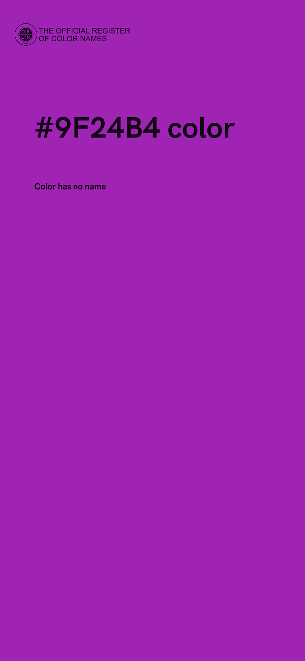 #9F24B4 color image