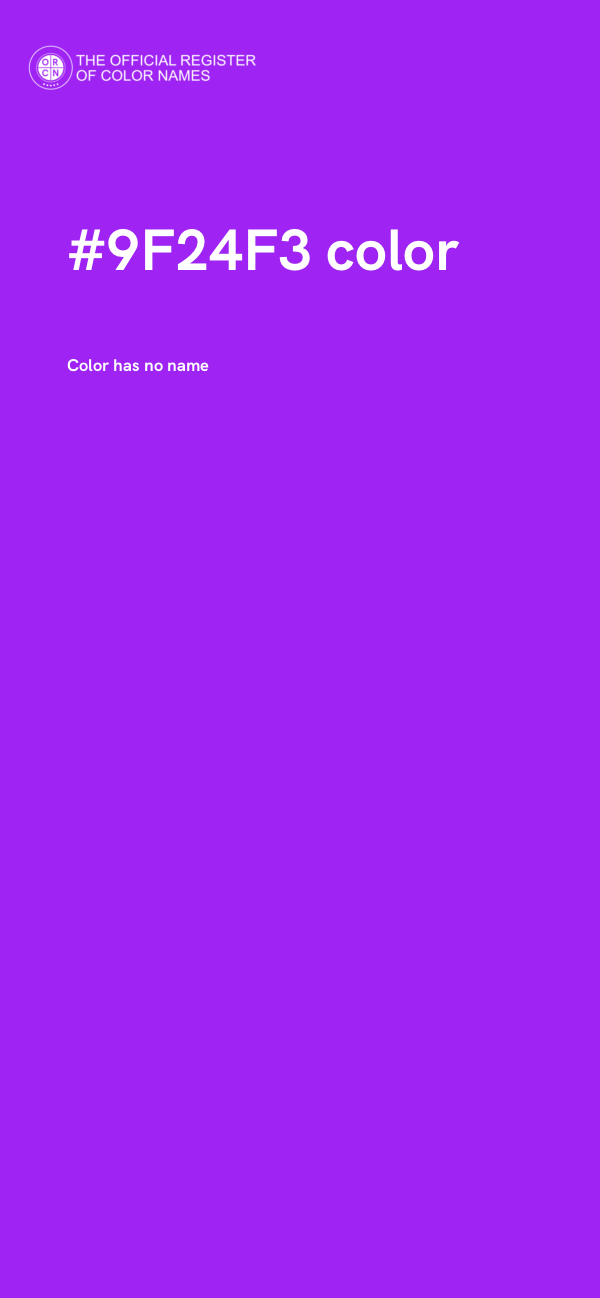 #9F24F3 color image