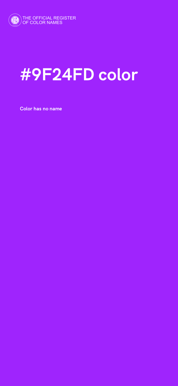 #9F24FD color image