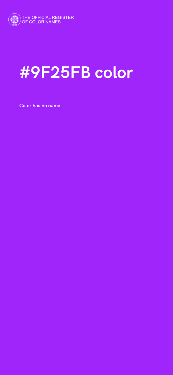 #9F25FB color image