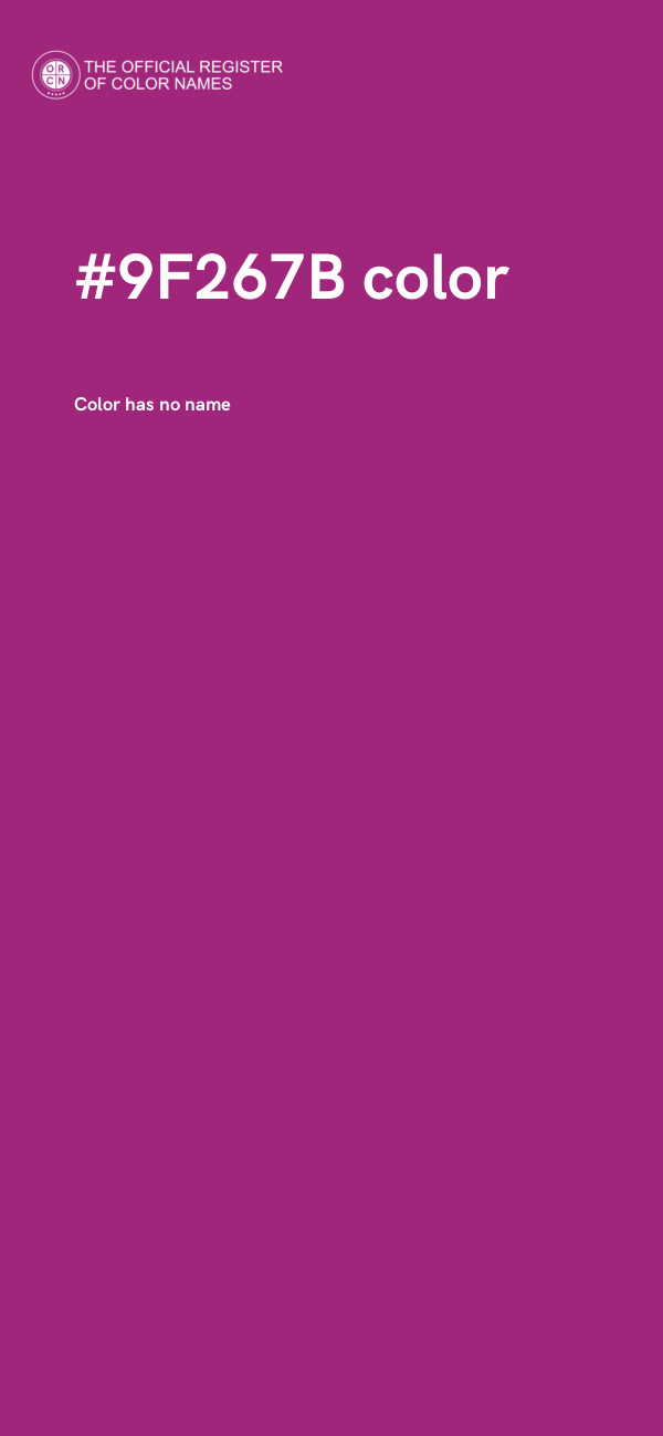 #9F267B color image