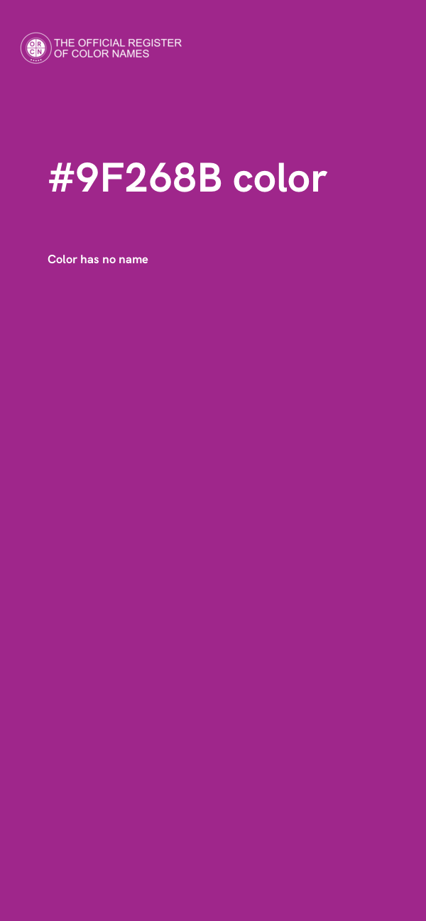 #9F268B color image