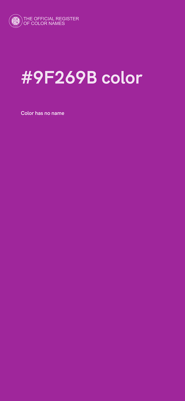 #9F269B color image