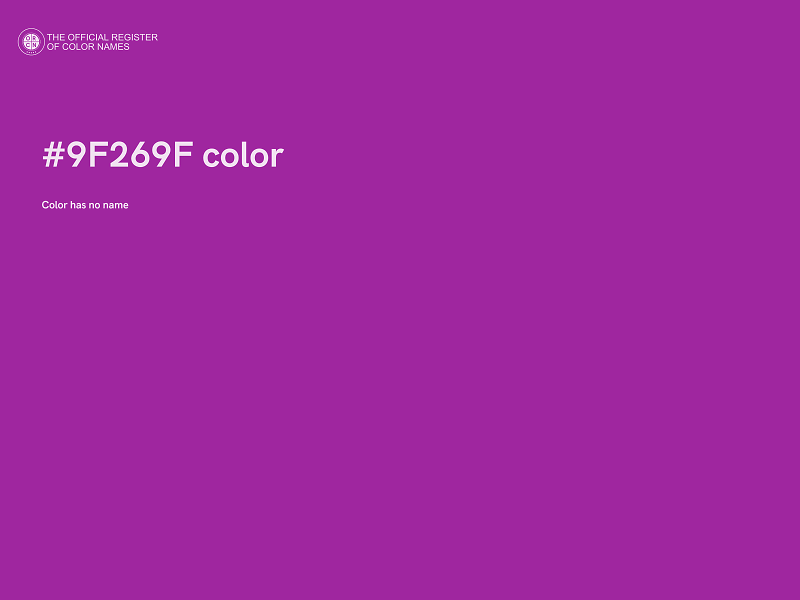 #9F269F color image