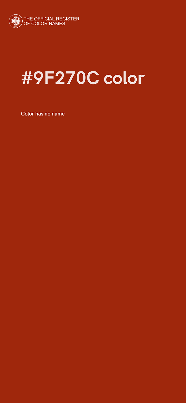 #9F270C color image