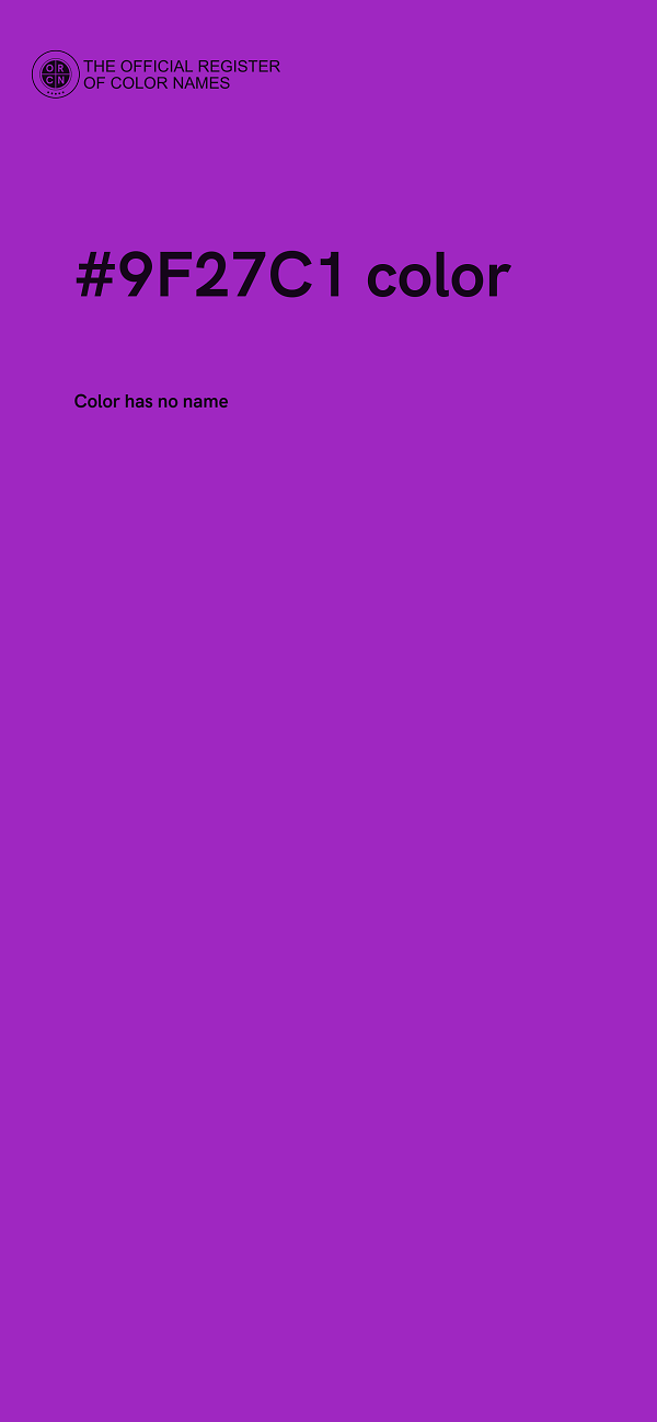 #9F27C1 color image